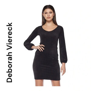 Beautiful Deborah‎ Viereck Bodycon mini velvety dress
